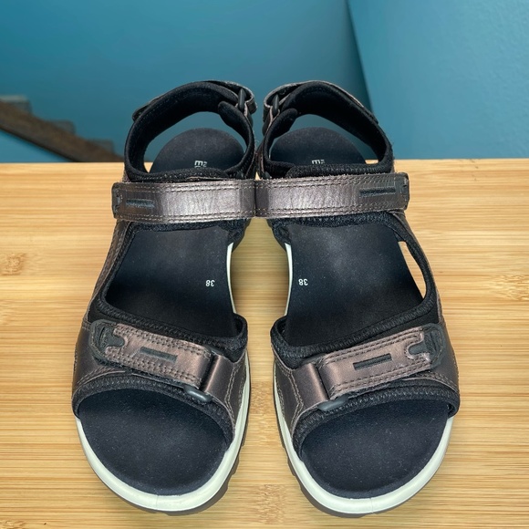 ECCO Yucatan Limited Edition Upcycle Project EU 38 US 7 7.5 Off-Road Brown RARE - Picture 6 of 10